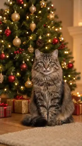 Merry Christmas pet video template preview